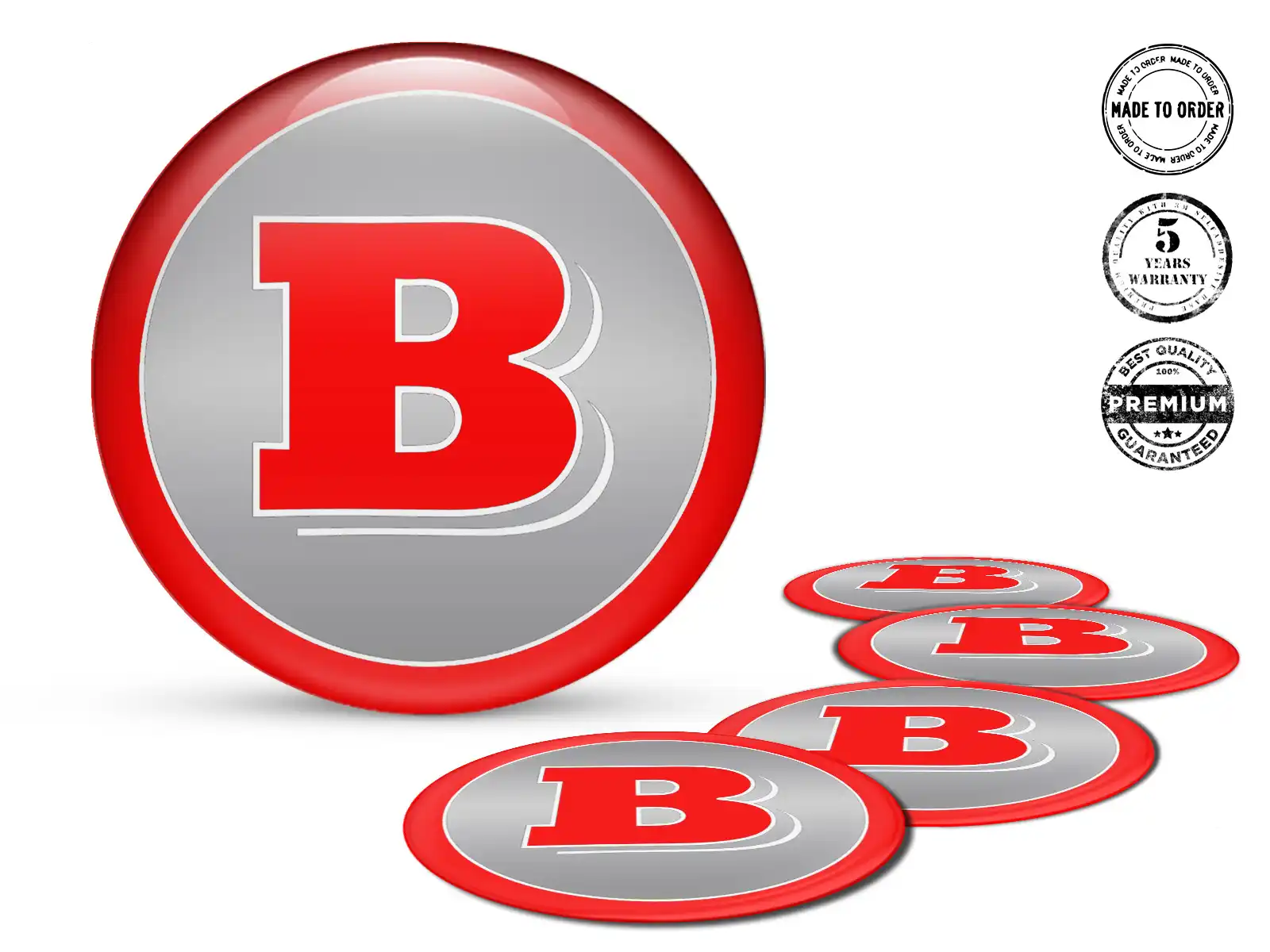 Brabus Gewölbtes Sticker Logo Temporal Surge